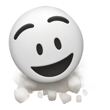 smiling face with a pile of salt sticker