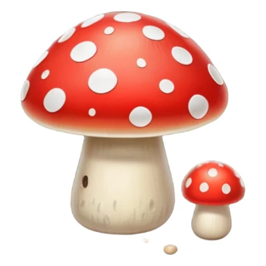 Toadstool mushroom sticker