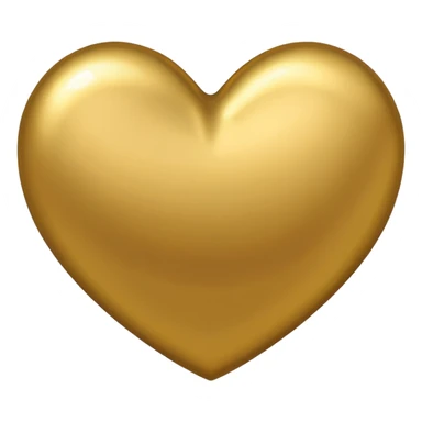 Gold heart emoji sticker