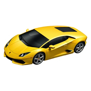 Yellow lamorghini sticker