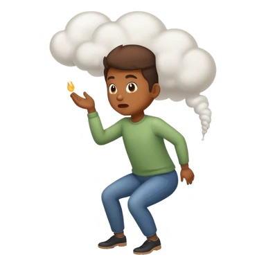 Fart blasting out of rear end hole sticker