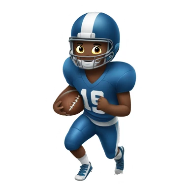 Boy playing football  sticker