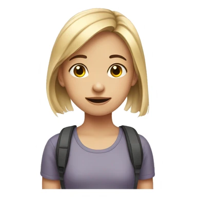 Autistic girl sticker