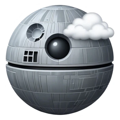 Death Star cloud sticker