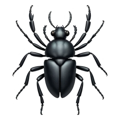 Atlas Beetle Black sticker