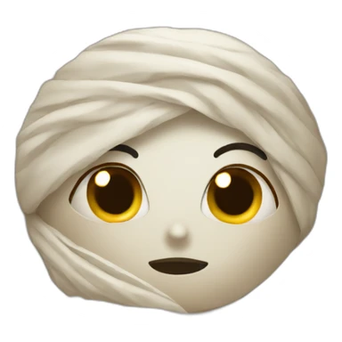 Mummy in bed sticker