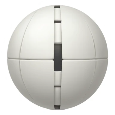 White ball with spin marks sticker