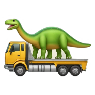 Diplodocus en forme de camion sticker