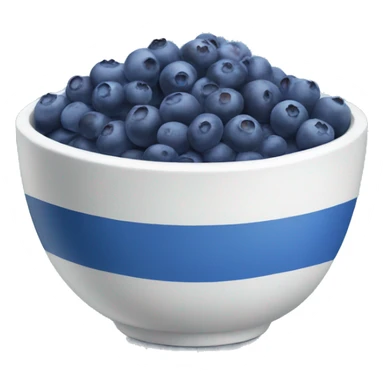 Bowl of blueberries  sticker