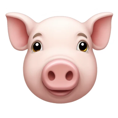 une tête de cochon qui rit sticker