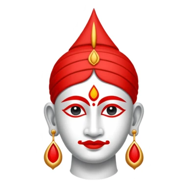 Vaishnava tilak symbol, simple, clear, centered sticker