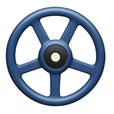 dark blue steering wheel vinyl record sticker