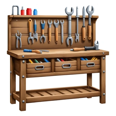 Wooden Tool Bench sticker