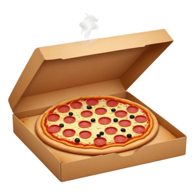 pizza salami in pizza box sticker