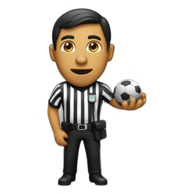 Corrupt football referee sticker