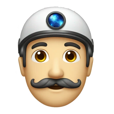 Astronauta de bigode sticker