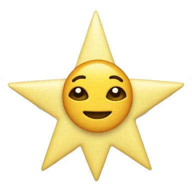 4 point star sticker