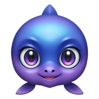 Kawaii Edgy Dark Pretty Beautiful Aesthetic Water-Gradient Fakémon-Digimon-creature sticker