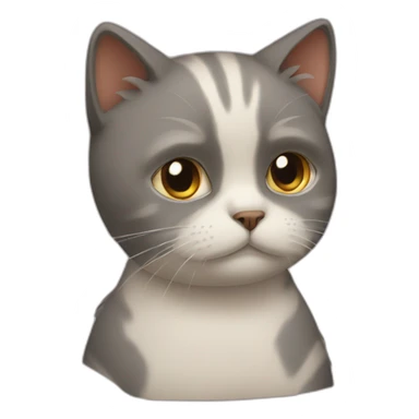 cat very sad sticker