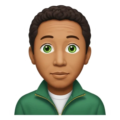 Smokey Robinson with green eyes sticker