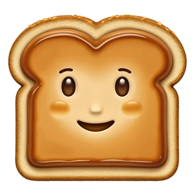 toast of bread with dulce de leche in it sticker