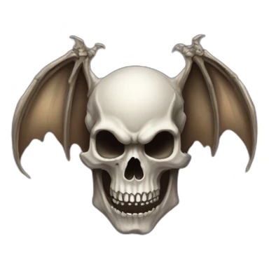 a7x bat skull sticker