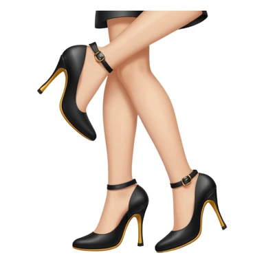 Dangling heels sticker