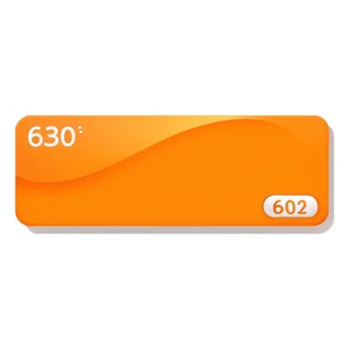 elegant horizontal banner with HEX code #FF6A00 sticker