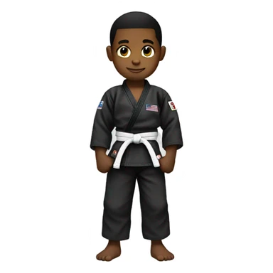  Black Jiujitsu kid in GI sticker