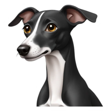 black italian greyhound sticker