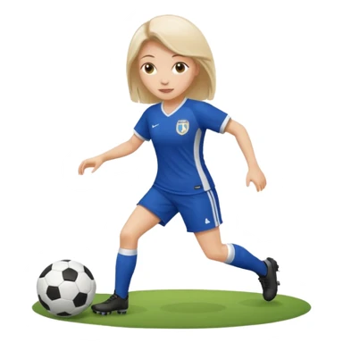 una madame che gioca a calcio sticker