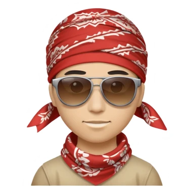 Generate an emoji of a so called ‘shit bandid’  sticker