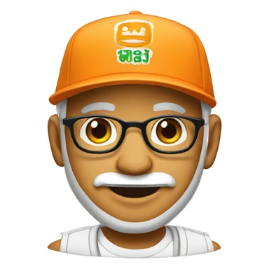 Modi with snapback cap sticker