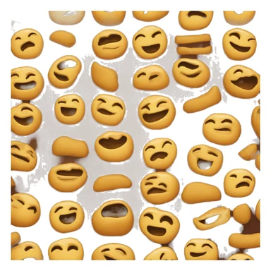 Put laughing eyes and mouth on real jaggery image sticker