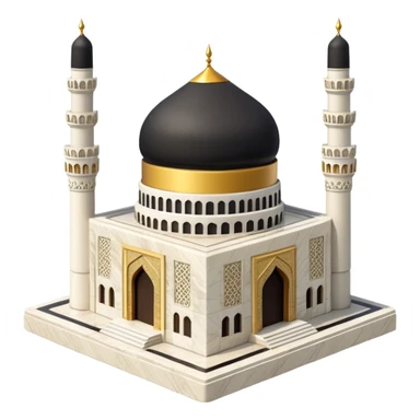 umroh mekkah building without background sticker
