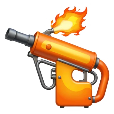 big flame thrower sticker