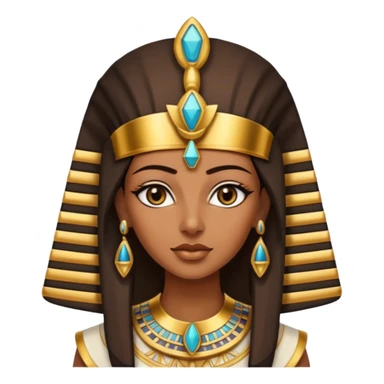 Egyptian woman with pharaoh headdress sticker