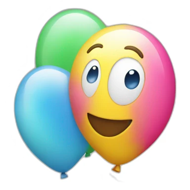 Helium ballon sticker
