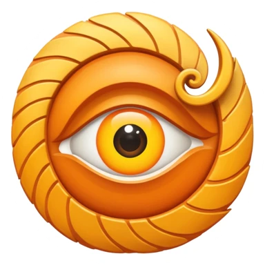 
un ojo tribal combinado con sol y sendero, con un espiral tipo energía ancestral  primitivas

 sticker