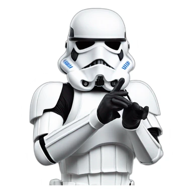 Storm trooper ok hand gesture sticker