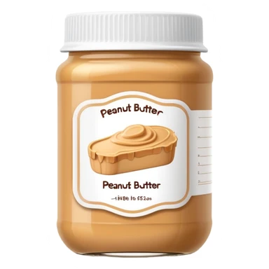 food jar like peanut butter with wireframe outline label, simple line drawing label, container with geometric line label sticker