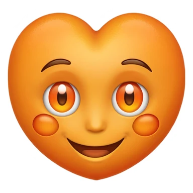 this emoji 🤤 with hearted eyes like this 😍 but orange hearts 🧡 sticker
