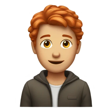 Redish hair guy sticker