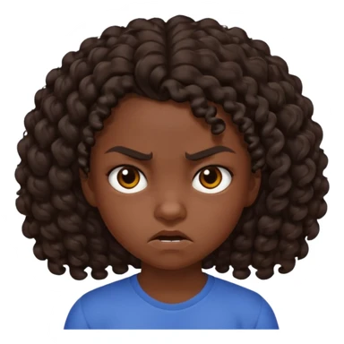 11 years old curly dark brown hair hate the world sticker