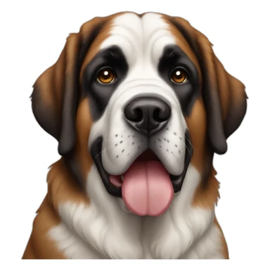 Beautiful Saint bernard dog sticker