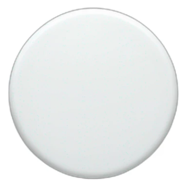 White circle pill with thin horizontal line sticker