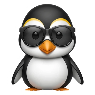 Penguin wearing shades and looking cool sticker