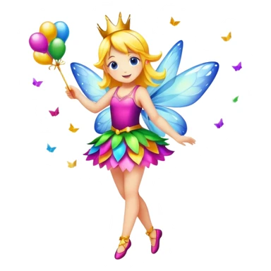 Birthday Confetti fairy sticker
