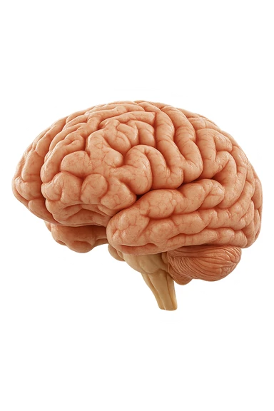 cervello umano 3d sticker