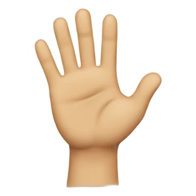 Waiving with had on sticker